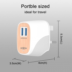 2-Port USB Wall Charger Adapter With USB Cable