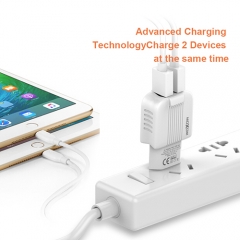 EU Plug Adapter Charger Mobile Phone Charger Dual Port USB Charger 5V 2.4A Wall Charger