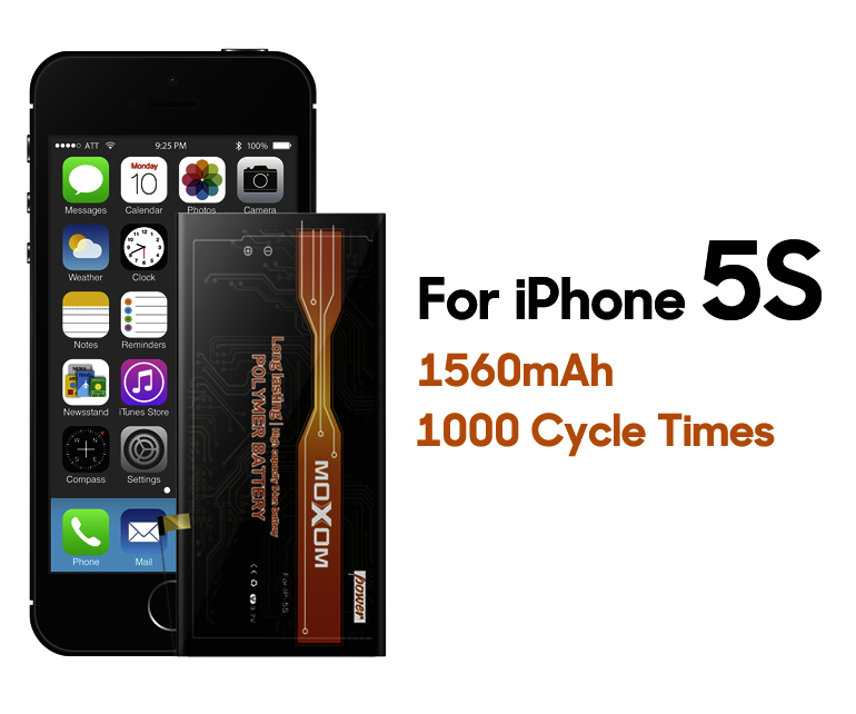 1560mAh High Capacity Original Li-ion Battery For iphone 5s