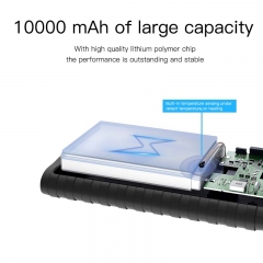 Weave Design PowerBank 10000 mah Portable Dual USB Power Bank With Micro Cable