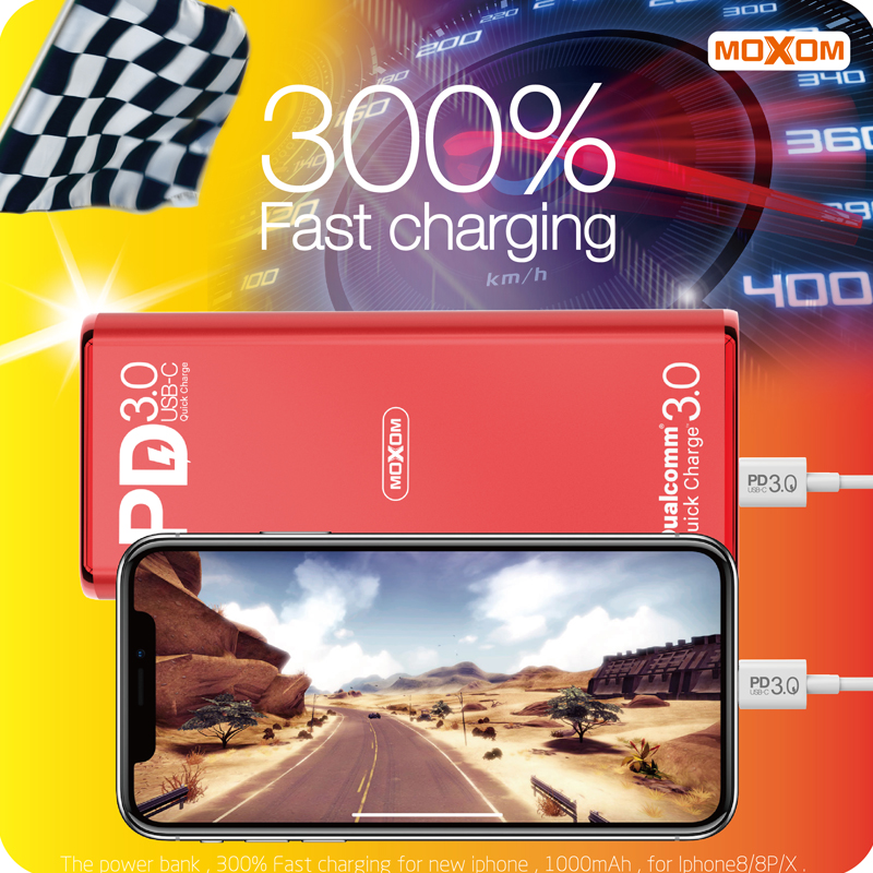 High Capacity Portable USB Output Wallet Screen MobilePower Bank 10000mAh