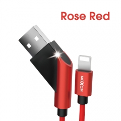 USB Charging Cable 2.4A Black Gold Red Data USB Cable