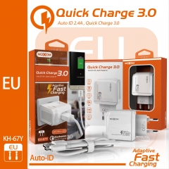 QC 1 USB Port Tablet Universal USB Travel Adapter 5V 3.4A UK USB Wall Charger